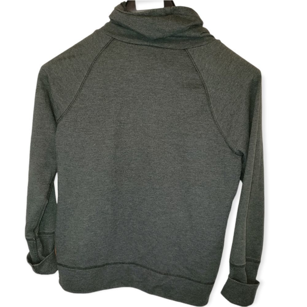 Lucy Athletic Pullover Color Dark Gray Size M Cowl Neck - Picture 2 of 3